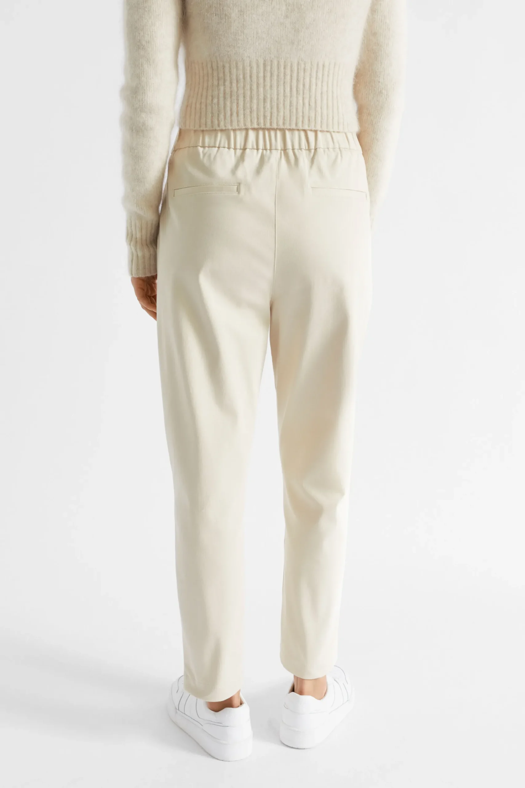 Woman Seed Heritage Pants-Elasticated Tapered Leg Pant