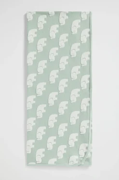 Newborn Seed Heritage Blankets-Elephant Jacquard Wrap