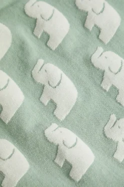 Newborn Seed Heritage Blankets-Elephant Jacquard Wrap