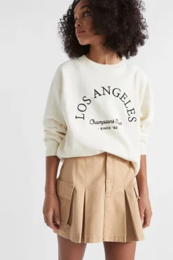 Teen Girl Seed Heritage Knitwear & Sweaters-Embroidered Sweat