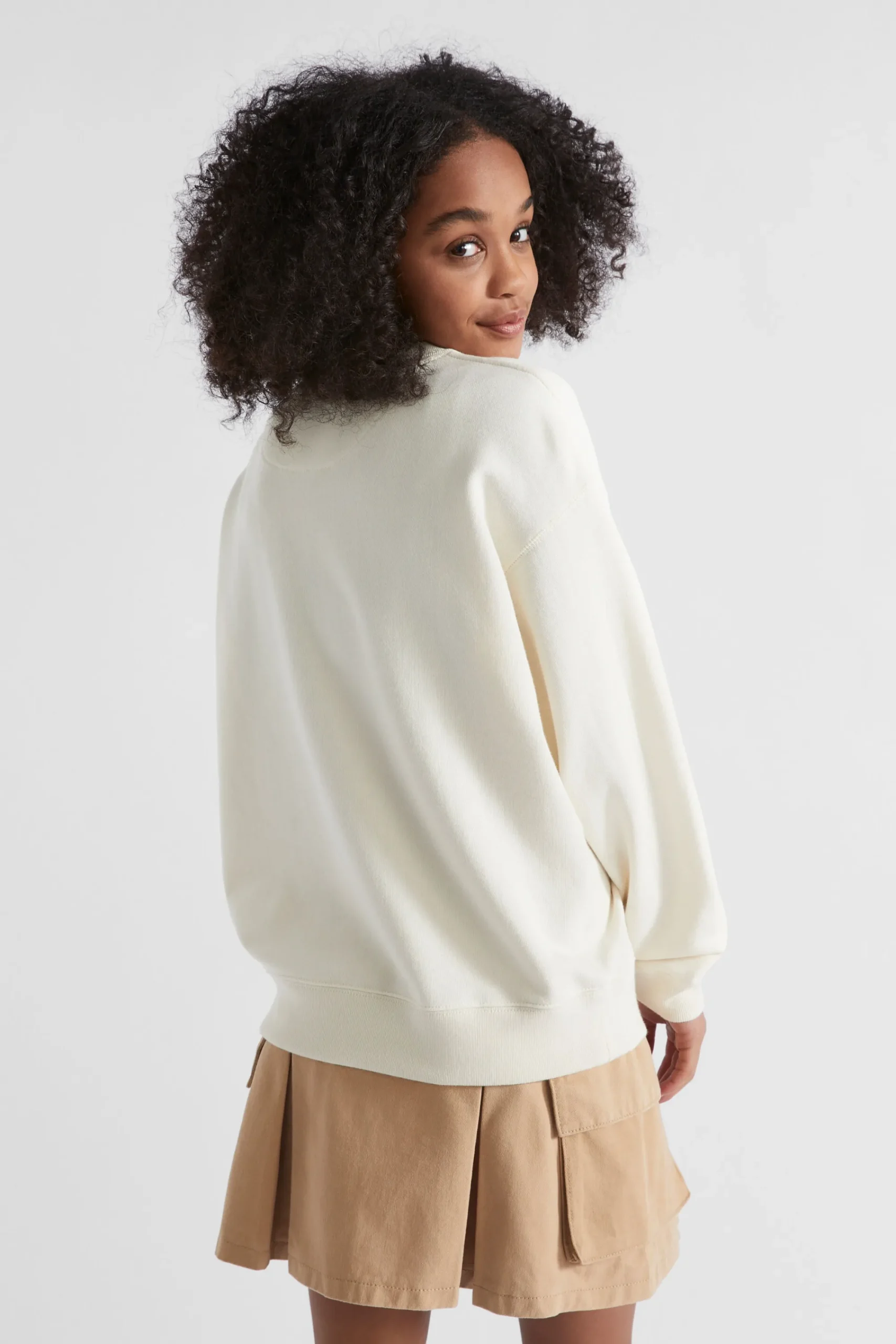 Teen Girl Seed Heritage Knitwear & Sweaters-Embroidered Sweat