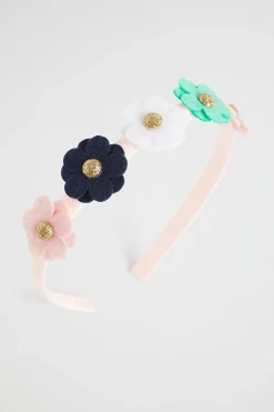 Girl Seed Heritage Hair Accessories-Felt Daisy Headband