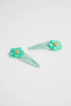 Girl Seed Heritage Hair Accessories-Felt Daisy Snaps