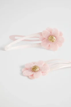 Girl Seed Heritage Hair Accessories-Felt Daisy Snaps