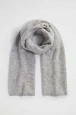 Woman Seed Heritage Scarves & Kaftans-Fluffy Rib Knit Scarf