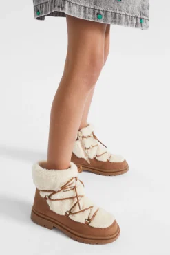 Girl Seed Heritage Boots-Fur Trapper Boot