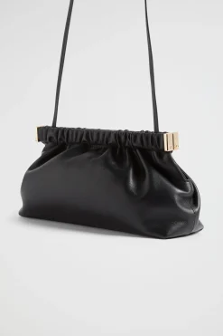 Woman Seed Heritage Leather Bags-Gathered Leather Clutch