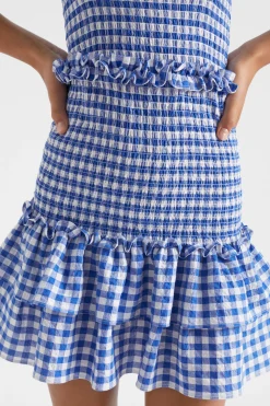 Teen Girl Seed Heritage Dresses-Gingham Frill Dress