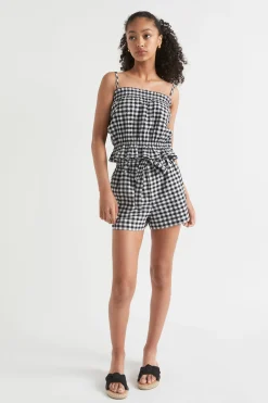 Teen Girl Seed Heritage Shorts-Gingham Tie-Waist Short