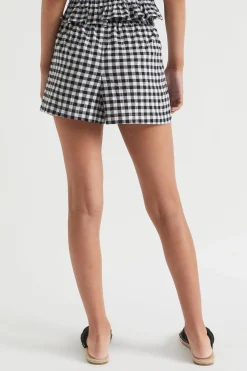 Teen Girl Seed Heritage Shorts-Gingham Tie-Waist Short