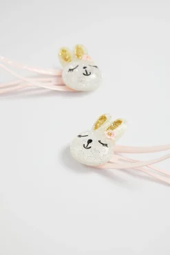 Girl Seed Heritage Hair Accessories-Glitter Bunny Snaps