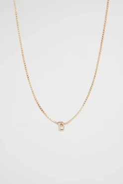 Woman Seed Heritage Jewellery-Gold Initial Necklace