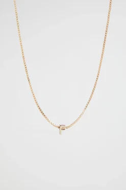 Woman Seed Heritage Jewellery-Gold Initial Necklace