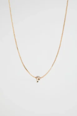 Woman Seed Heritage Jewellery-Gold Initial Necklace
