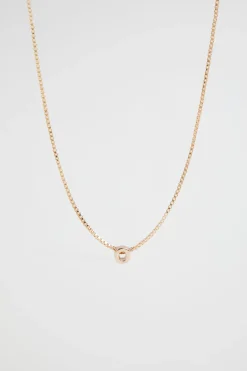 Woman Seed Heritage Jewellery-Gld Initial Necklace