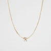 Woman Seed Heritage Jewellery-Gold Initial Necklace