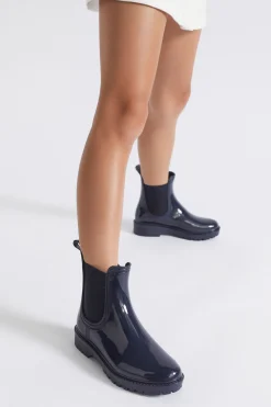 Girl Seed Heritage Gumboots-Gusset Shiny Gumboot