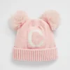 Baby Girl Seed Heritage Beanies-Henille Initial Beanie