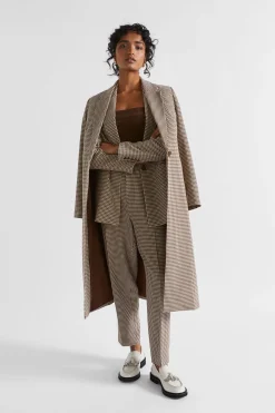 Woman Seed Heritage Jackets & Vests-Houndstooth Blazer