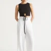 Woman Seed Heritage T-Shirts & Tops-Keyhole Tie Tank
