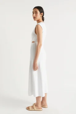 Woman Seed Heritage Knitwear & Sweaters-Knit Twist Front Midi Dress