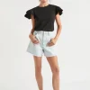 Woman Seed Heritage T-Shirts & Tops-Layered Flutter Sleeve Tee