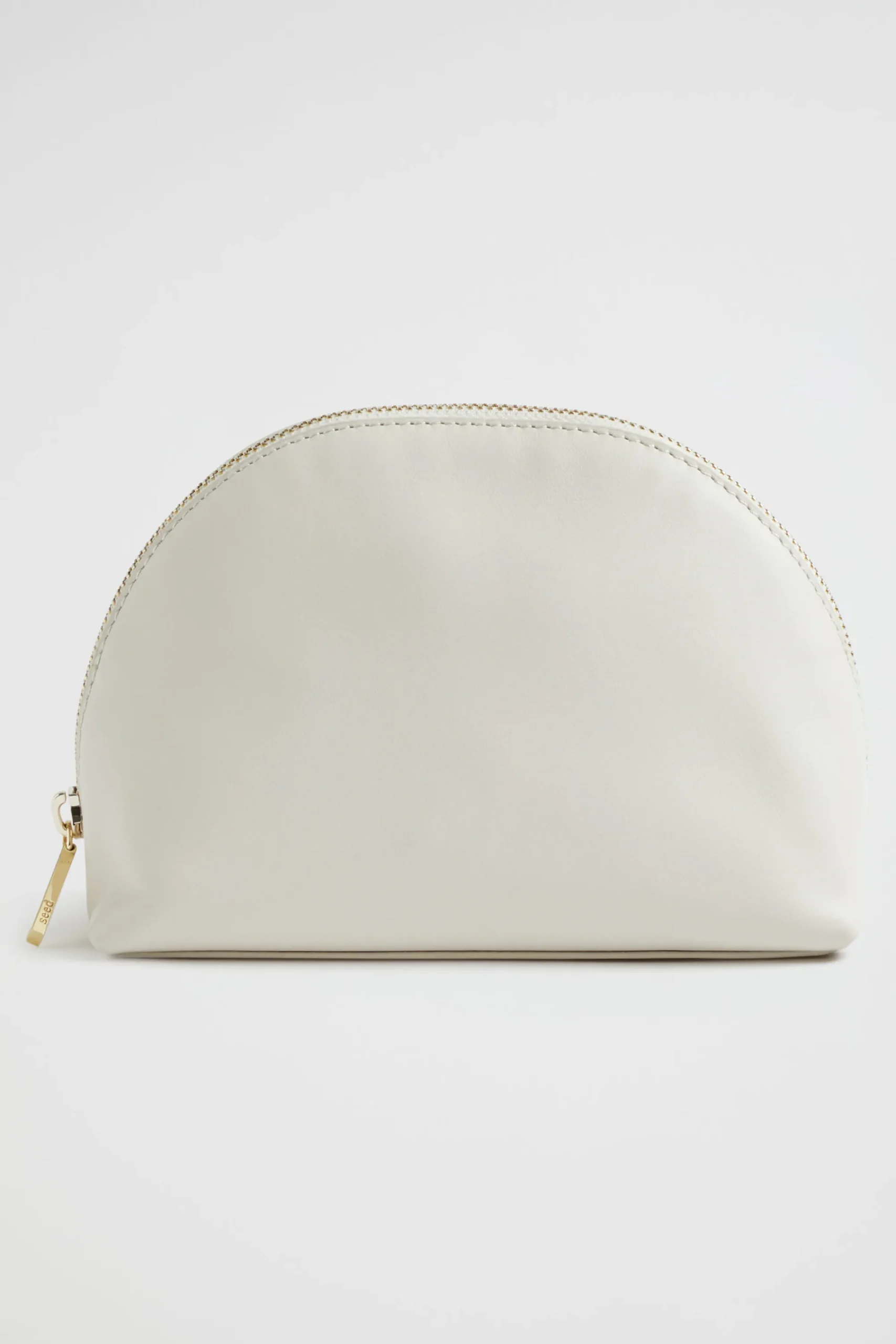 Woman Seed Heritage Clutches & Pouches-Leather Crescent Pouch