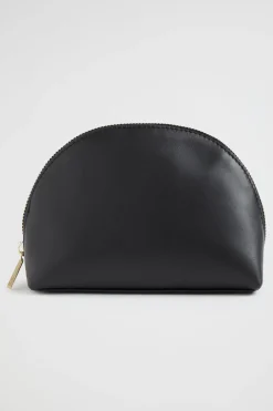 Woman Seed Heritage Clutches & Pouches-Leather Crescent Pouch