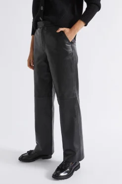 Woman Seed Heritage Pants-Leather Tailored Pant