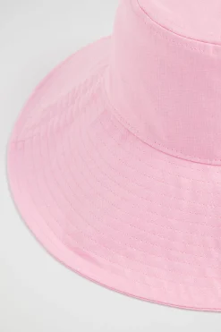 Woman Seed Heritage Hats & Gloves-Linen Bucket Hat