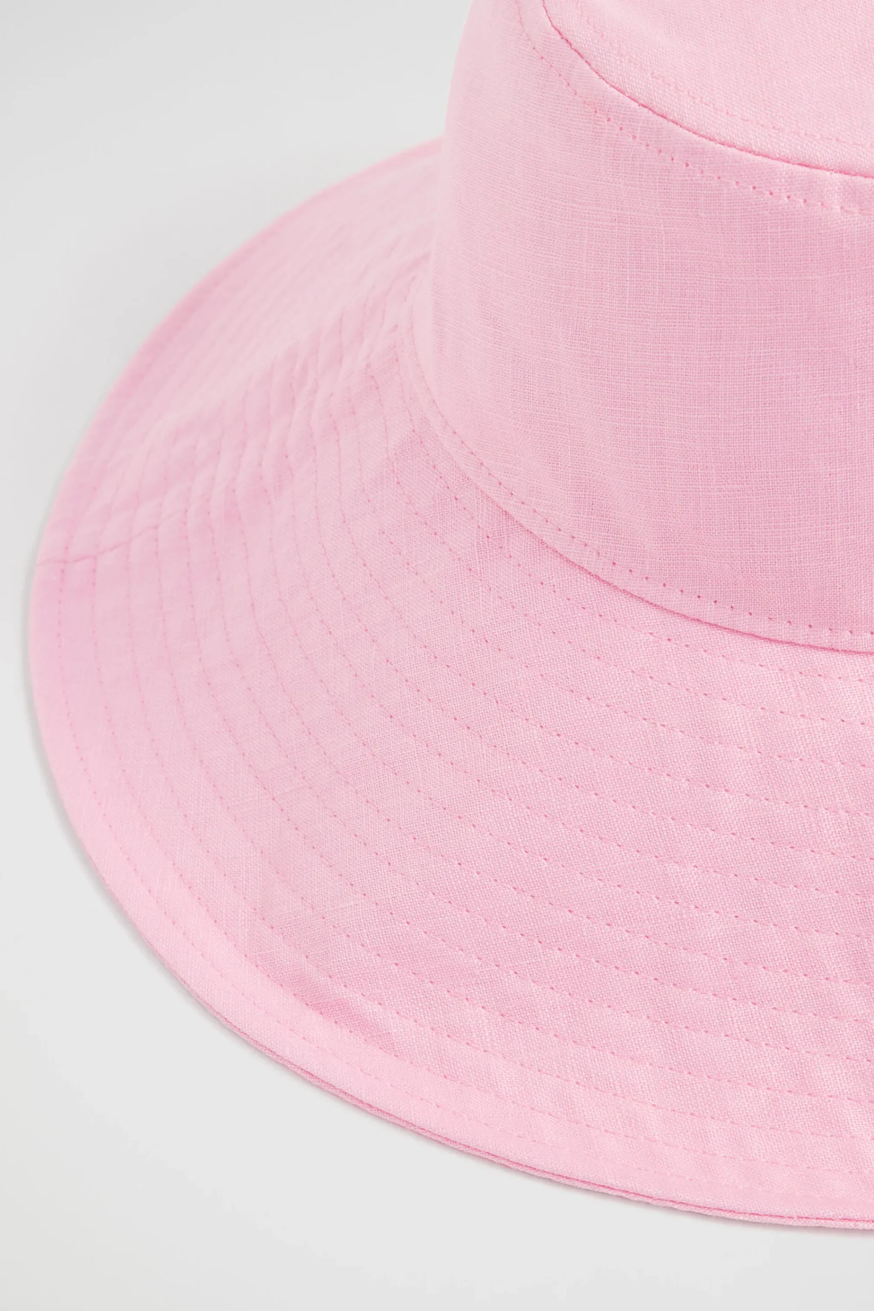 Woman Seed Heritage Hats & Gloves-Linen Bucket Hat