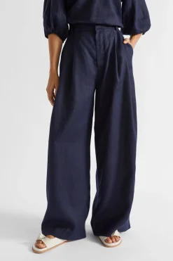 Woman Seed Heritage Pants-Linen Palazzo Pant