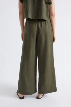 Woman Seed Heritage Pants-Linen Palazzo Pant