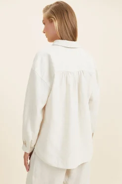 Seed Heritage Sleepwear-Linen Pyjama Shirt