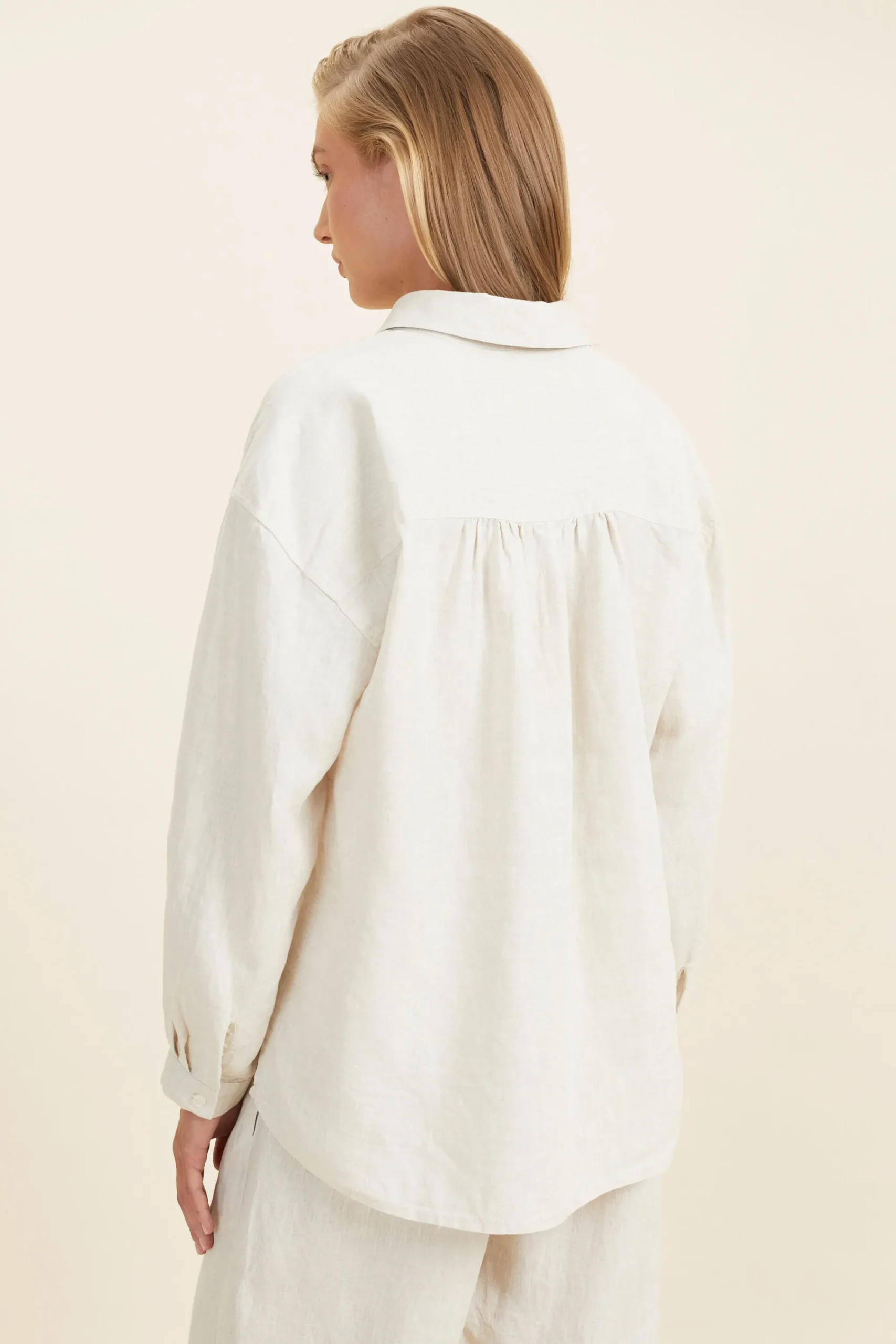 Seed Heritage Sleepwear-Linen Pyjama Shirt