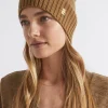 Woman Seed Heritage Hats & Gloves-Logo Detail Wool Beanie