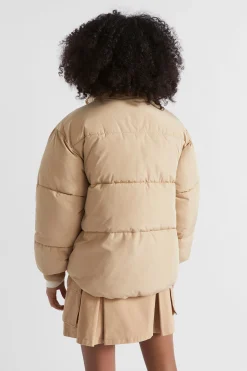 Teen Girl Seed Heritage Jackets & Vests-Logo Puffa Jacket