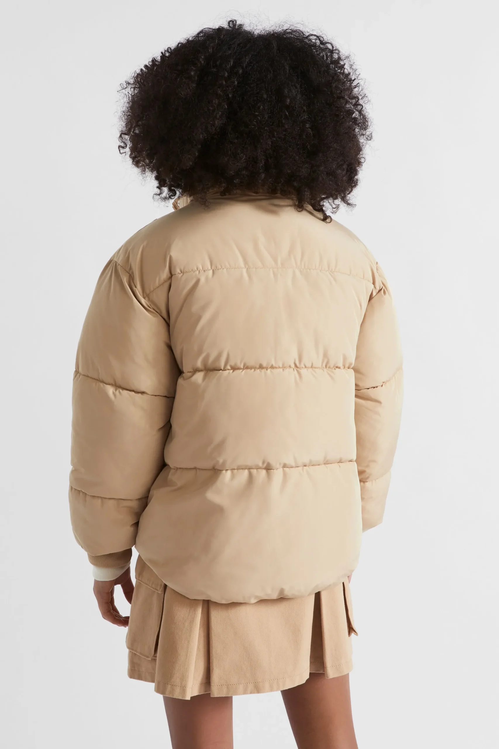 Teen Girl Seed Heritage Jackets & Vests-Logo Puffa Jacket