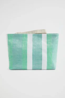 Woman Seed Heritage Clutches & Pouches-Logo Stripe Pouch