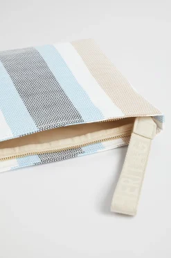 Woman Seed Heritage Clutches & Pouches-Logo Stripe Pouch