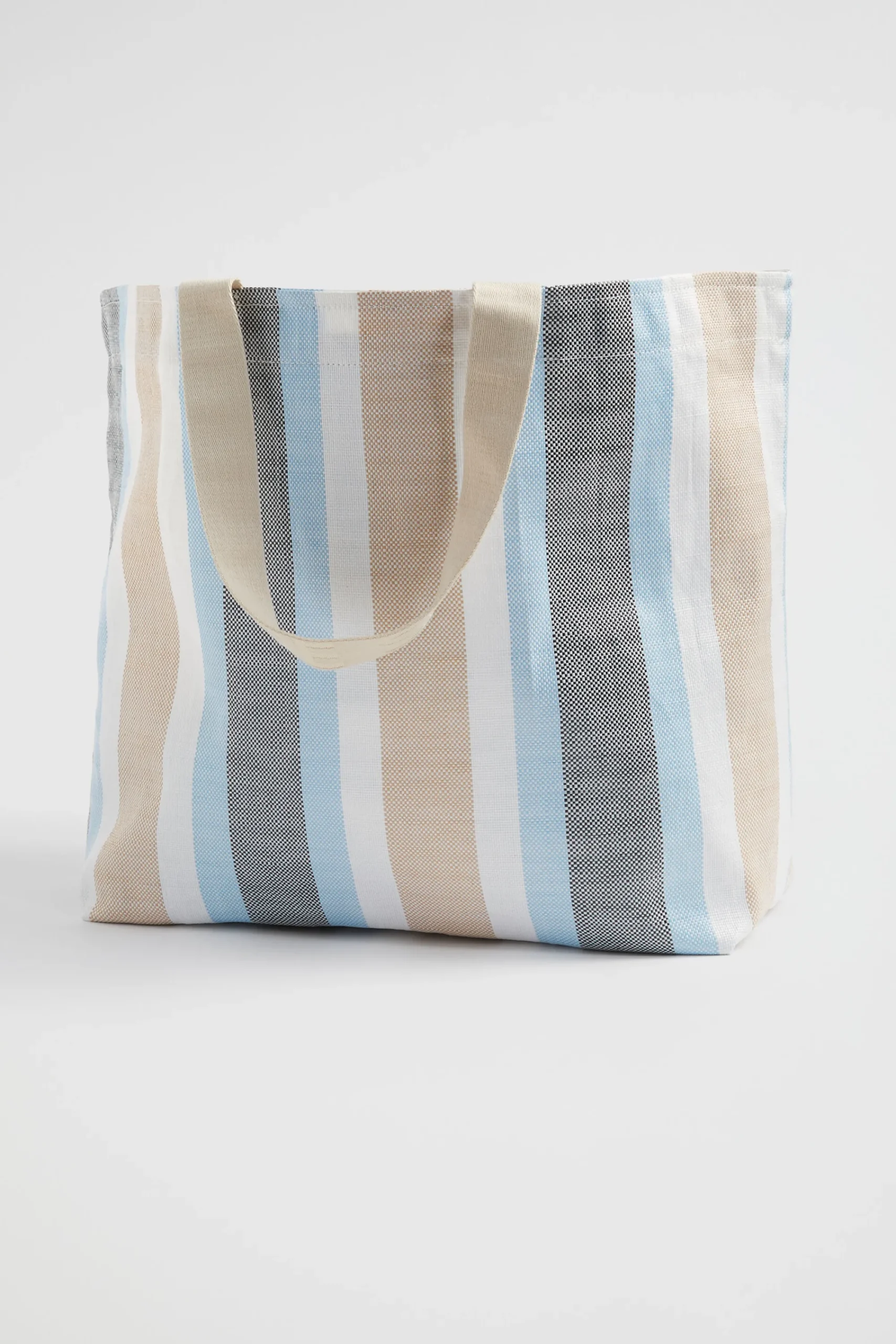 Woman Seed Heritage Beach Bags-Logo Stripe Tote