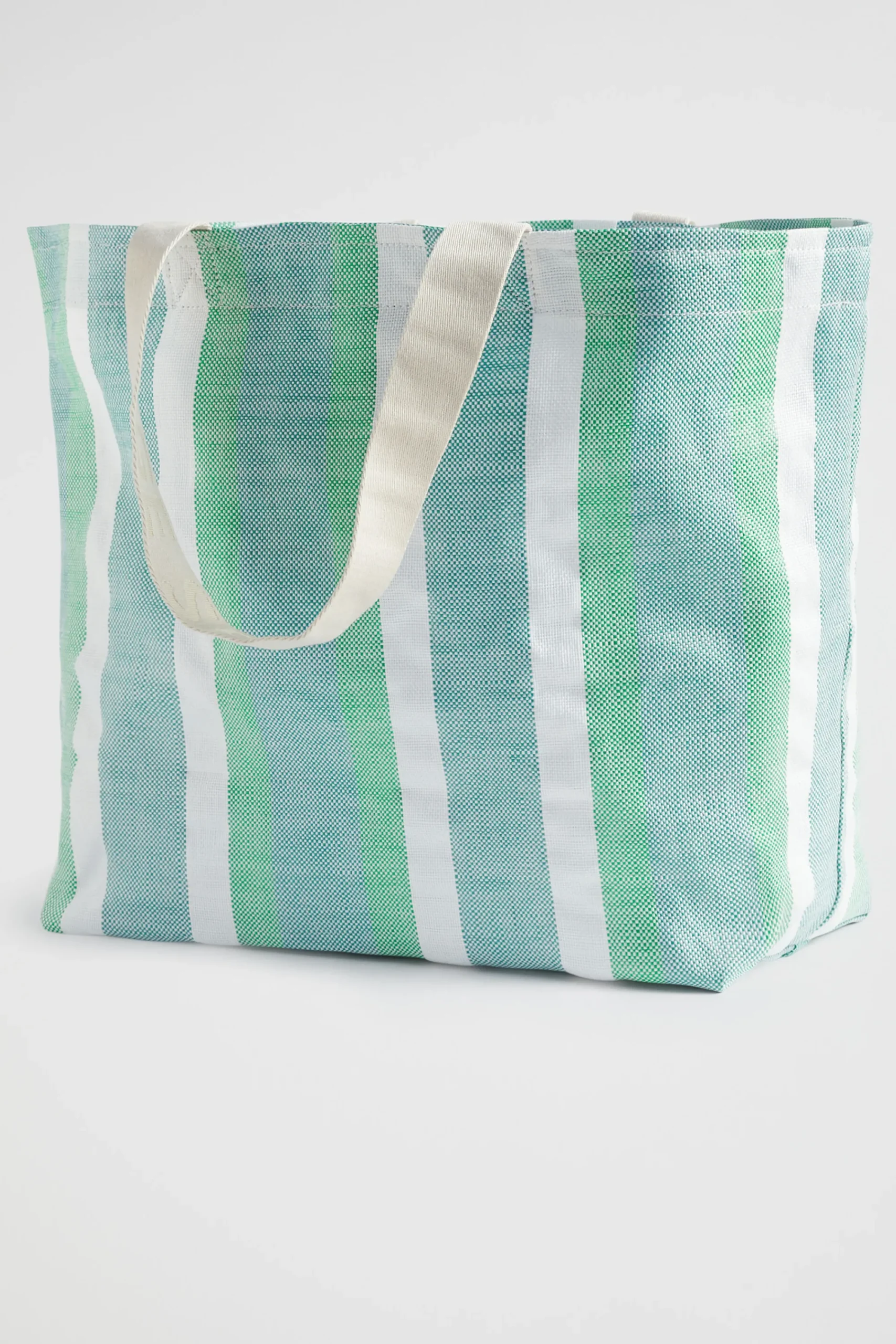 Woman Seed Heritage Beach Bags-Logo Stripe Tote