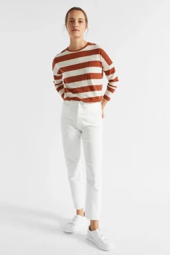 Woman Seed Heritage T-Shirts & Tops-Long Sleeve Stripe Top