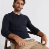 Man Seed Heritage T-Shirts & Sweaters-Merino Knitted Polo