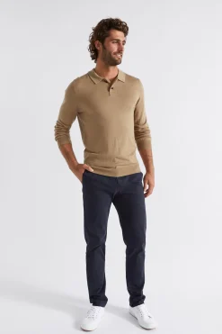 Man Seed Heritage T-Shirts & Sweaters-Merino Knitted Polo