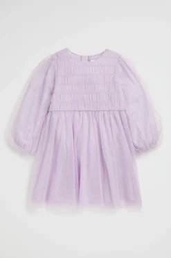 Girl Seed Heritage Dresses-Metallic Pinspot Dress