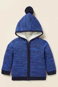 Baby Boy Seed Heritage Jackets & Vests-Mixy Yarn Cardigan