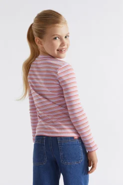Girl Seed Heritage T-Shirts & Tops-Multi Stripe Rib Tee