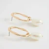 Woman Seed Heritage Jewellery-Organic Stud With Pearl