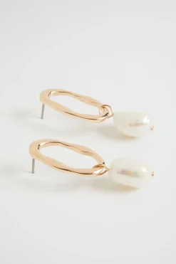 Woman Seed Heritage Jewellery-Organic Stud With Pearl